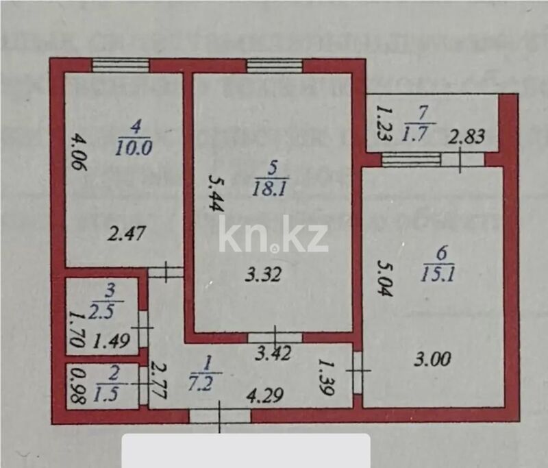 Продажа 2-комнатной квартиры, 57 м² - Продажа двухкомнатных квартир в р-не Алматы Астаны - страница 7 фото 1 из 4
