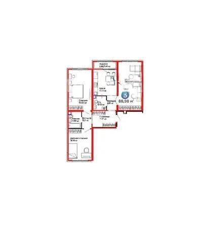 Продажа 3-комнатной квартиры, 88.98 м² - Продажа квартир в монолитном доме в Астане - страница 12 фото 1 из 1