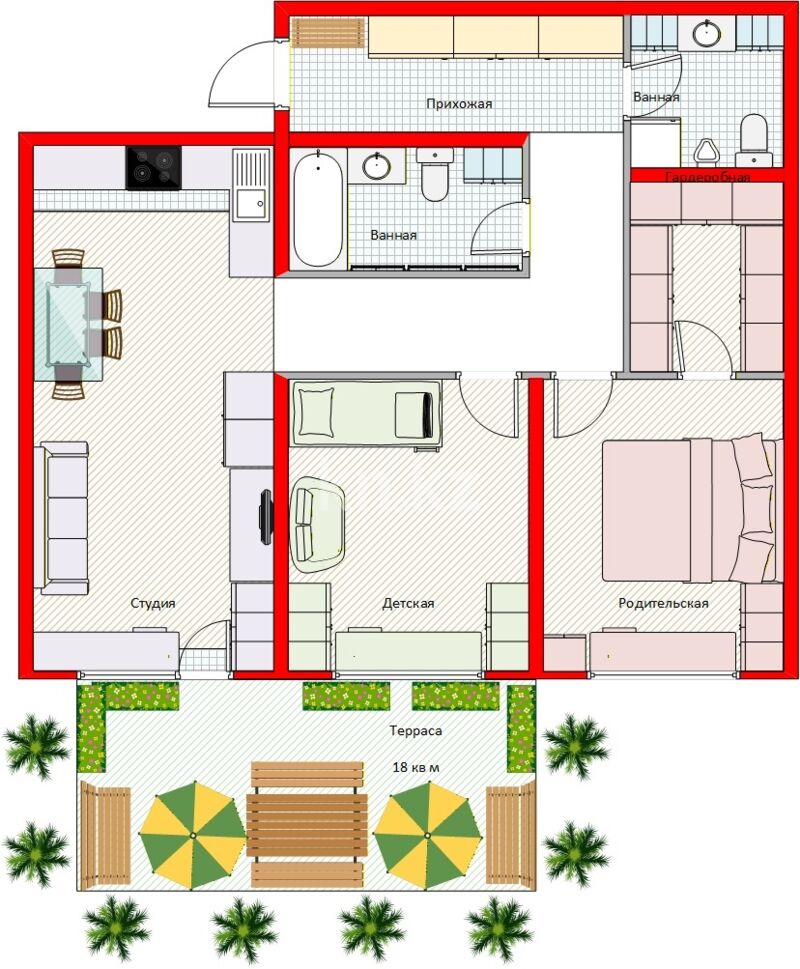 Продажа 3-комнатной квартиры, 87.3 м² - Продажа трехкомнатных квартир в монолитном доме в Алматы - страница 3 фото 5 из 40