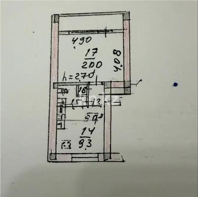 Продажа 1-комнатной квартиры, 38 м² - Продажа однокомнатных квартир в панельном доме в Алматы - страница 3 фото 2 из 2