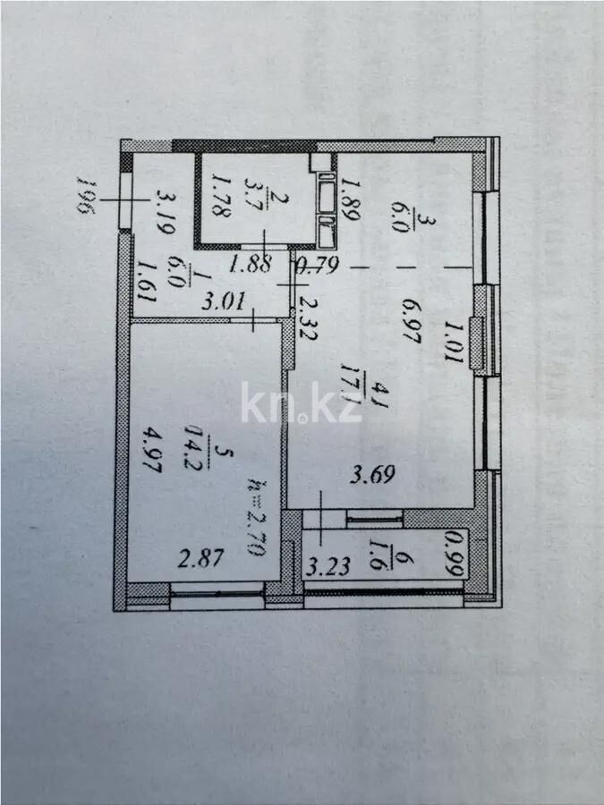 Продажа 2-комнатной квартиры, 49 м² - Продажа двухкомнатных квартир в монолитно-каркасном доме в Казахстане - страница 6 фото 1 из 1
