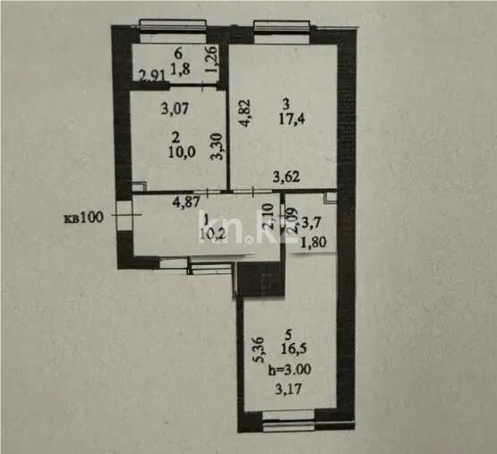 Продажа 2-комнатной квартиры, 59.6 м² - Продажа двухкомнатных квартир в р-не Нура Астаны - страница 64 фото 6 из 6