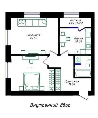 Продажа 2-комнатной квартиры, 68 м² - Продажа недвижимости в Казахстане - страница 20 фото 1 из 1