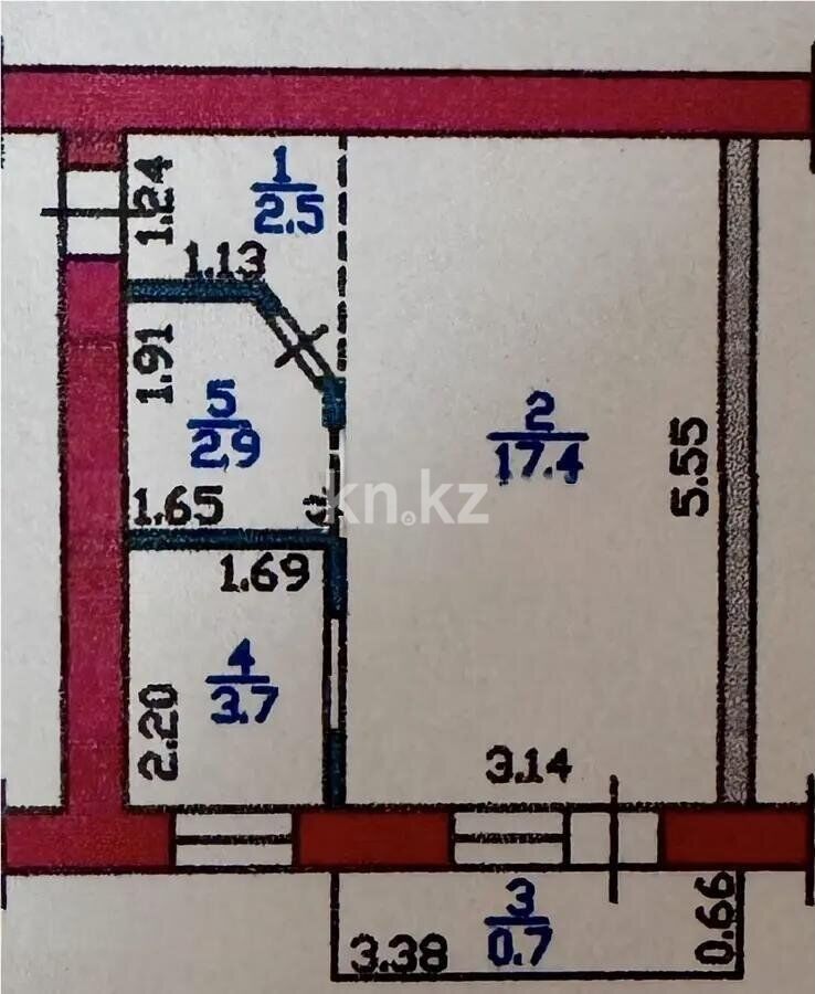 Продажа 1-комнатной квартиры, 27.2 м² - Продажа квартир от собственников в Алматы - страница 8 фото 5 из 5