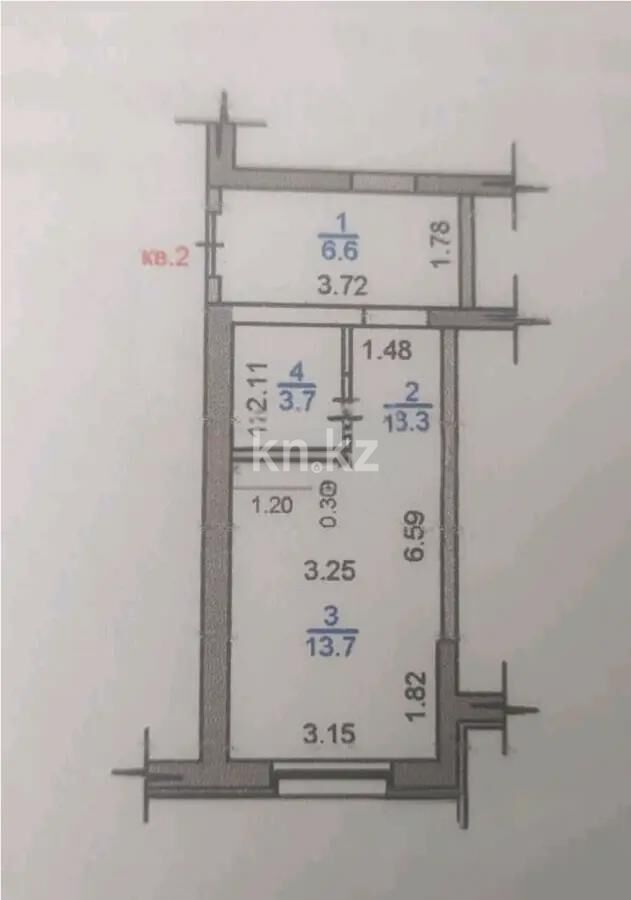 Продажа 1-комнатной квартиры, 27 м² - Продажа однокомнатных квартир в кирпичном доме в Алматы - страница 4 фото 1 из 1