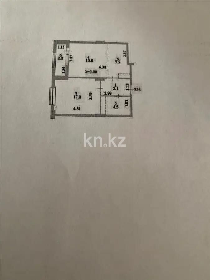 Продажа 2-комнатной квартиры, 52.1 м² - Продажа двухкомнатных квартир в блочном доме в Казахстане - страница 70 фото 1 из 1