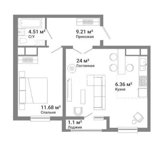 Продажа 2-комнатной квартиры, 56.8 м² - Продажа двухкомнатных квартир в Наурызбайском р-не Алматы - страница 24 фото 4 из 4