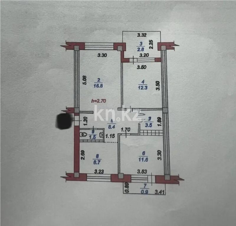Продажа 3-комнатной квартиры, 66.5 м² - Продажа трехкомнатных квартир в Алмалинском р-не Алматы - страница 18 фото 5 из 5
