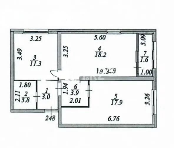 Продажа 2-комнатной квартиры, 60 м² - Продажа квартир в Казахстане - страница 4 фото 7 из 7