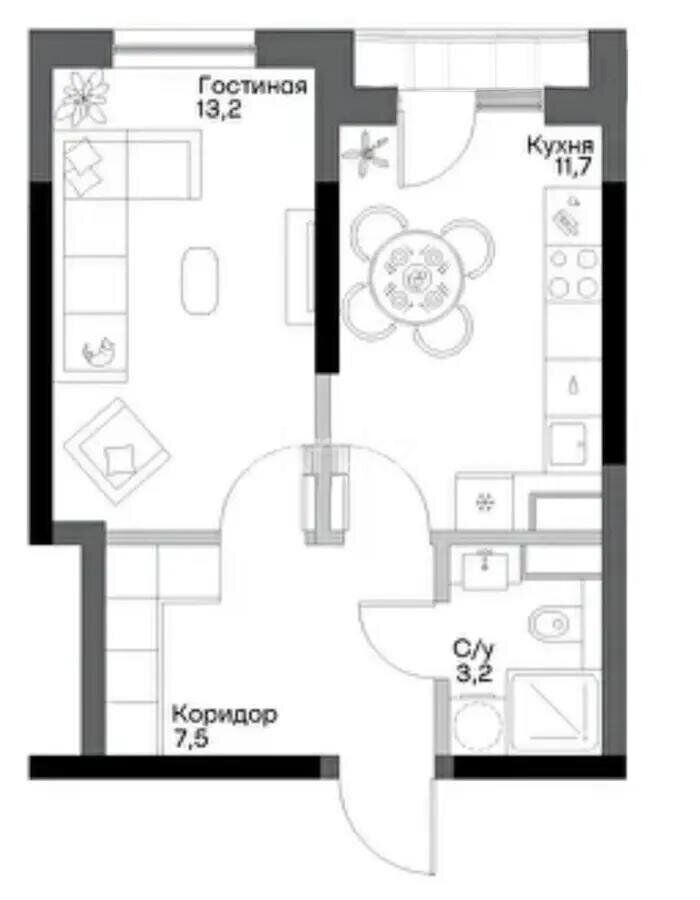 Продажа 1-комнатной квартиры, 37 м² - Продажа однокомнатных квартир в Алматы - страница 2 фото 1 из 1