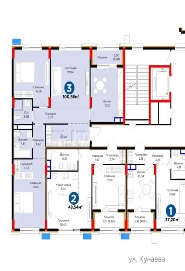 Продажа 3-комнатной квартиры, 101 м² - Продажа квартир в Казахстане - страница 41 фото 1 из 1
