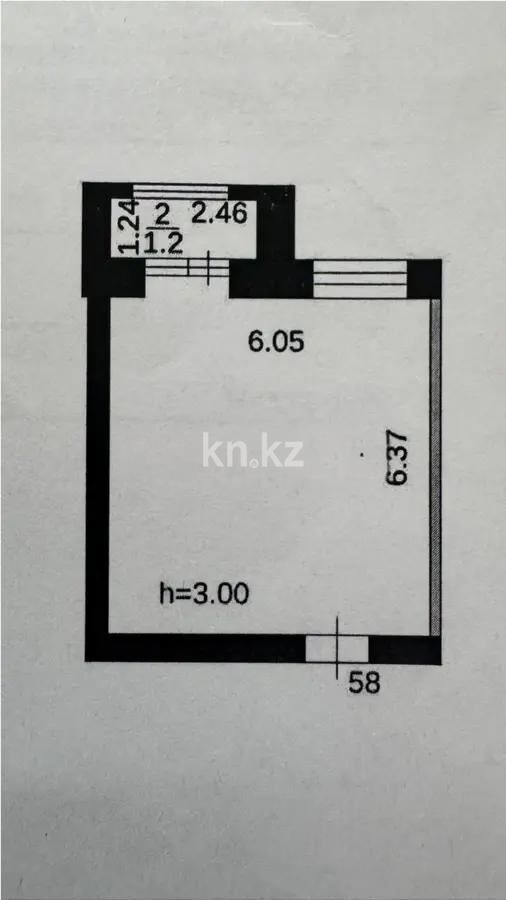 Продажа 1-комнатной квартиры, 39 м² - Продажа однокомнатных квартир в Казахстане - страница 12 фото 1 из 1