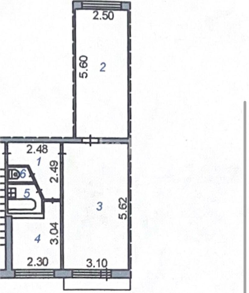 Продажа 2-комнатной квартиры, 44 м² - Продажа двухкомнатных квартир в Караганде - страница 4 фото 13 из 13