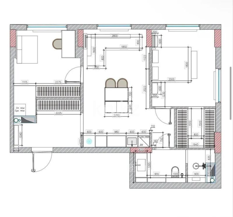 Продажа 2-комнатной квартиры, 66 м² - Недвижимость в Астане - страница 7 фото 8 из 8
