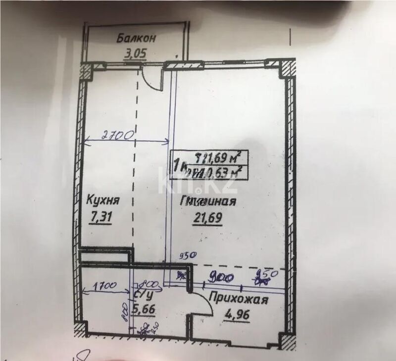 Продажа 1-комнатной квартиры, 40.63 м² - Продажа квартир в Астане - страница 26 фото 1 из 1