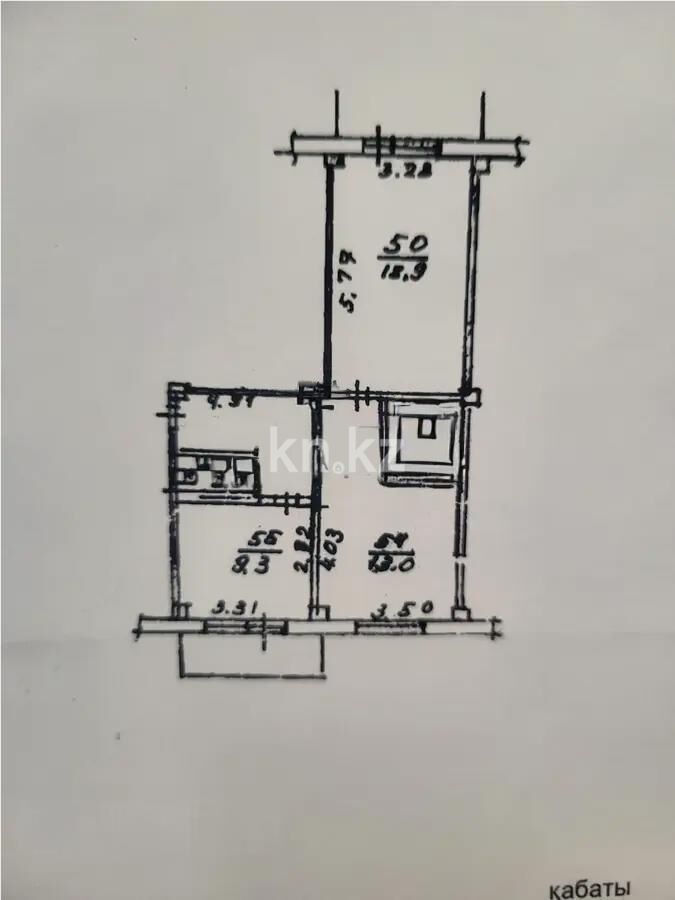Продажа 2-комнатной квартиры, 54.8 м² - Продажа двухкомнатных квартир в Турксибском р-не Алматы - страница 9 фото 7 из 7
