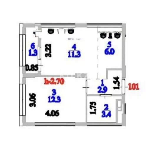 Продажа 2-комнатной квартиры, 38 м² - Продажа двухкомнатных квартир в блочном доме в Казахстане - страница 68 фото 2 из 2