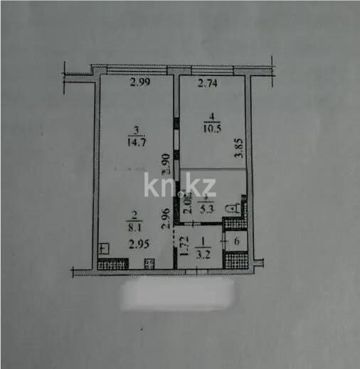 Продажа 2-комнатной квартиры, 45 м² - Продажа квартир от собственников в Алматы - страница 311 фото 3 из 3