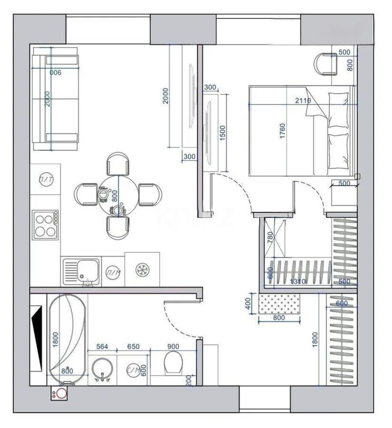 Продажа 2-комнатной квартиры, 40 м² - Продажа двухкомнатных квартир в кирпичном доме в Караганде - страница 30 фото 15 из 15