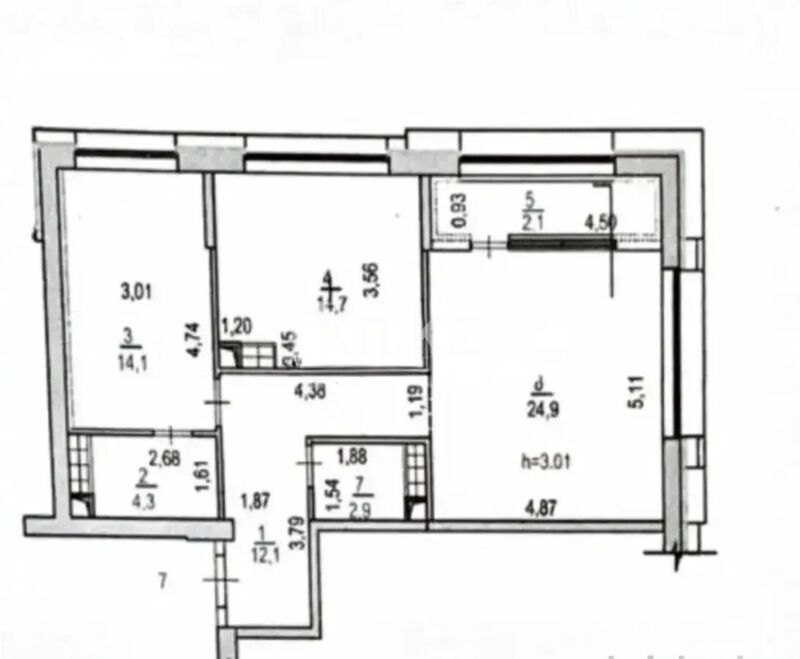 Продажа 3-комнатной квартиры, 85 м² - Продажа трехкомнатных квартир в кирпичном доме в Алматы - страница 6 фото 2 из 2