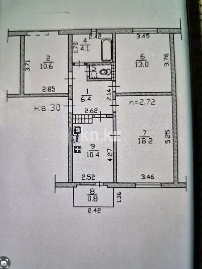 Продажа 3-комнатной квартиры, 67 м² - Продажа квартир от собственников в Алматы - страница 183 фото 7 из 7