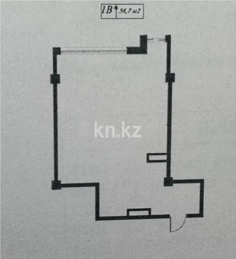 Продажа 2-комнатной квартиры, 56.7 м² - Продажа двухкомнатных квартир в монолитно-каркасном доме в Казахстане - страница 182 фото 2 из 2
