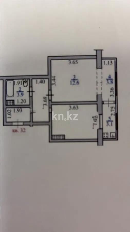 Продажа 1-комнатной квартиры, 41 м² - Продажа однокомнатных квартир в Ауэзовском р-не Алматы - страница 14 фото 5 из 5