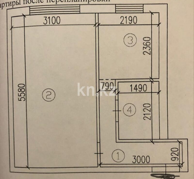 Продажа 1-комнатной квартиры, 32 м² - Продажа однокомнатных квартир в панельном доме в Караганде - страница 3 фото 1 из 15