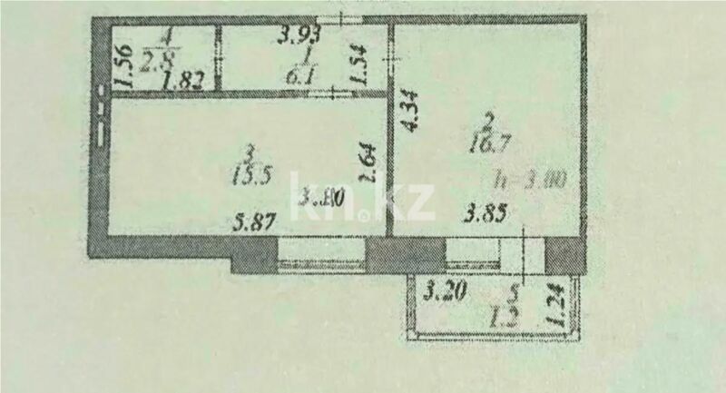 Продажа 1-комнатной квартиры, 44 м² - Продажа однокомнатных квартир в р-не Сарыарка Астаны - страница 16 фото 4 из 4