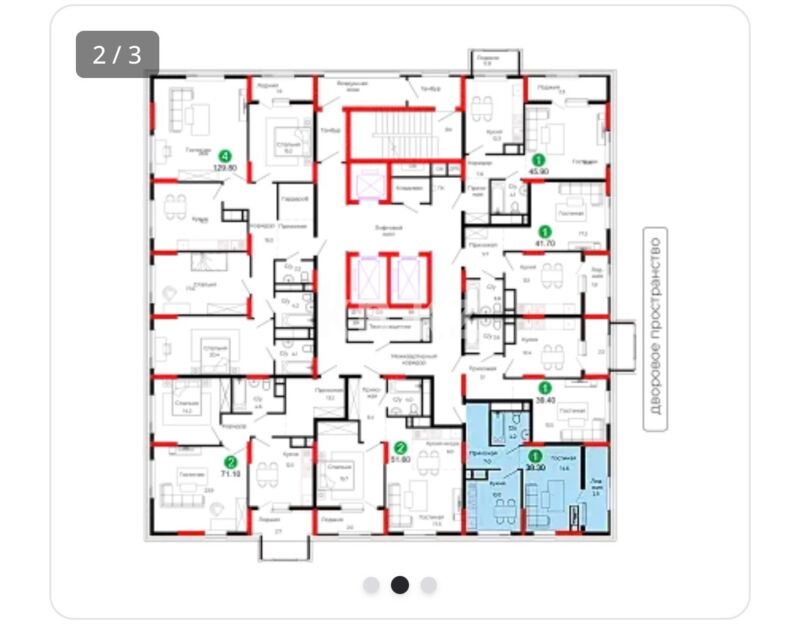 Продажа 1-комнатной квартиры, 38.3 м² - Продажа квартир в монолитном доме в Астане - страница 6 фото 2 из 3