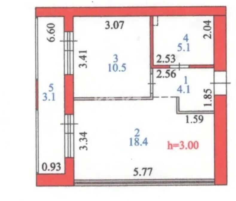 Продажа 2-комнатной квартиры, 43 м² - Продажа двухкомнатных квартир в р-не Есиль Астаны фото 4 из 4