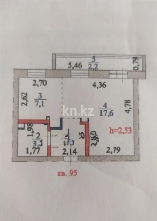 Продажа 1-комнатной квартиры, 34.6 м² - Продажа однокомнатных квартир в р-не Сарыарка Астаны - страница 18 фото 4 из 4