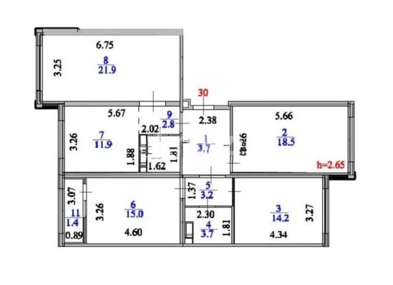Продажа 4-комнатной квартиры, 103 м² - Продажа квартир в блочном доме в Астане - страница 9 фото 5 из 5