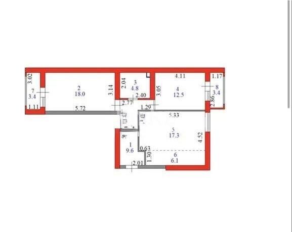 Продажа 3-комнатной квартиры, 75 м² - Продажа  трехкомнатных квартир в новостройках Астаны фото 6 из 6