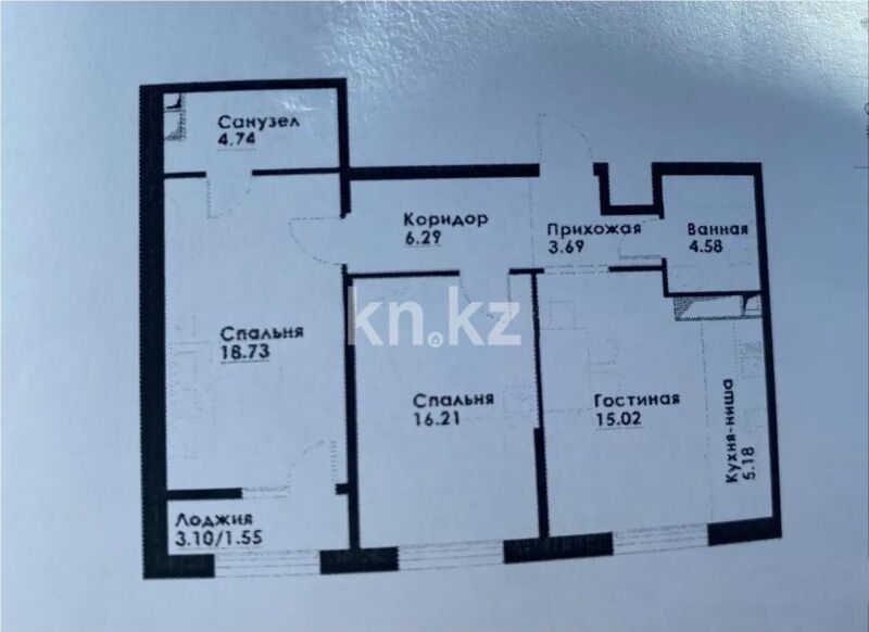 Продажа 3-комнатной квартиры, 76 м² - Продажа трехкомнатных квартир в монолитно-каркасном доме в Казахстане - страница 48 фото 8 из 8