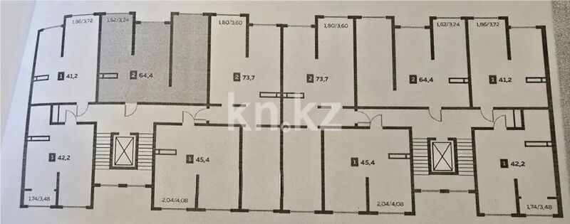 Продажа 2-комнатной квартиры, 64.4 м² - Продажа двухкомнатных квартир в монолитно-каркасном доме в Казахстане - страница 202 фото 1 из 1