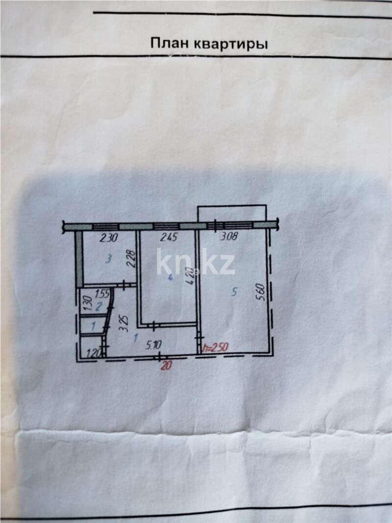 Продажа 2-комнатной квартиры, 42 м² - Продажа двухкомнатных квартир в панельном доме в Темиртау - страница 6 фото 15 из 15