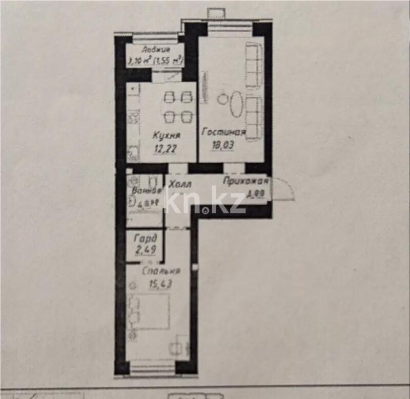 Продажа 2-комнатной квартиры, 63 м² - Продажа двухкомнатных квартир в кирпичном доме в Астане - страница 67 фото 1 из 1