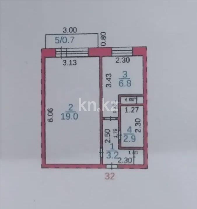 Продажа 1-комнатной квартиры, 31 м² - Продажа однокомнатных квартир в Городе Караганды - страница 4 фото 1 из 1