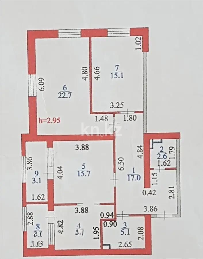 Продажа 3-комнатной квартиры, 93 м² - Продажа трехкомнатных квартир в кирпичном доме в Казахстане - страница 5 фото 5 из 5
