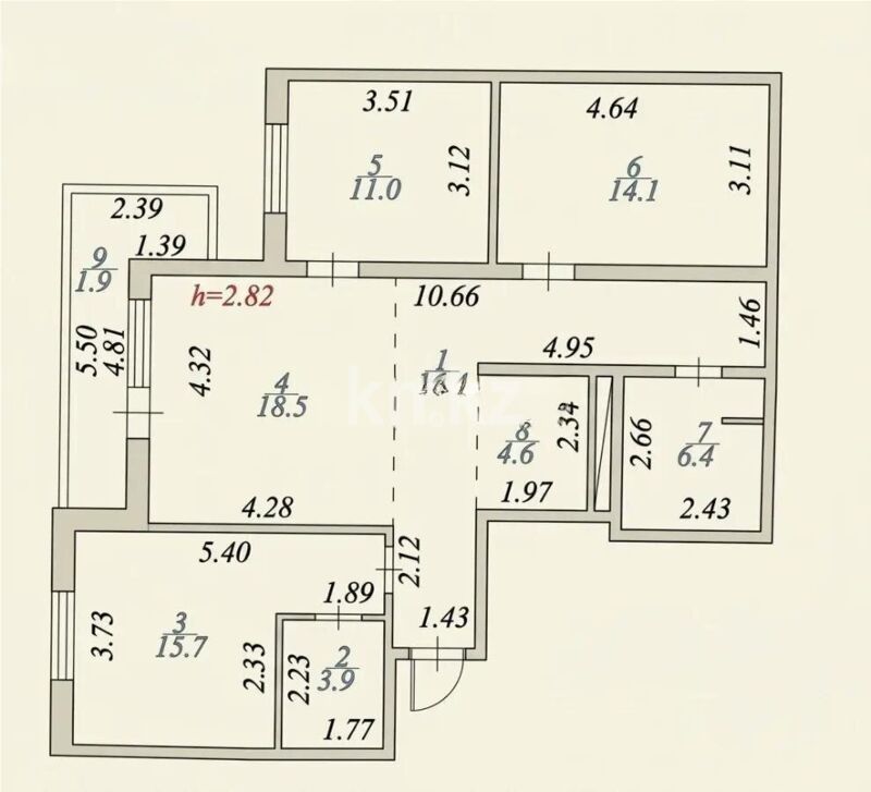 Продажа 4-комнатной квартиры, 92.5 м² - Недвижимость в Астане - страница 9 фото 9 из 9