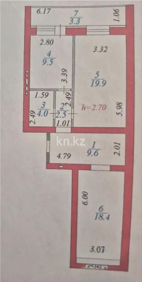 Продажа 2-комнатной квартиры, 70 м² - Продажа двухкомнатных квартир в р-не Сарайшык Астаны - страница 14 фото 5 из 5