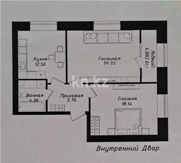 Продажа 2-комнатной квартиры, 63.5 м² - Продажа двухкомнатных квартир в р-не Нура Астаны - страница 40 фото 1 из 1