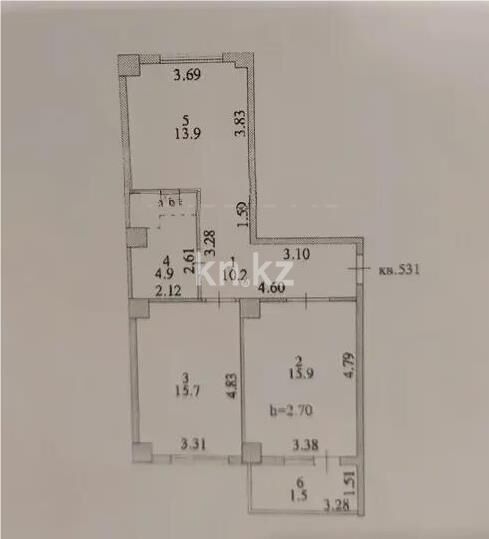 Продажа 2-комнатной квартиры, 63.4 м² - Продажа квартир в новостройках Астаны - страница 29 фото 6 из 6