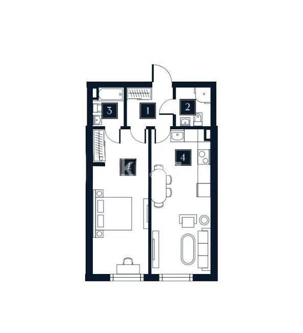 Продажа 2-комнатной квартиры, 60 м² - Продажа двухкомнатных квартир в Алмалинском р-не Алматы - страница 16 фото 1 из 1