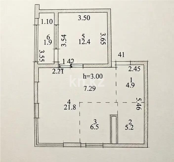Продажа 2-комнатной квартиры, 53 м² - Продажа двухкомнатных квартир в блочном доме в Казахстане - страница 3 фото 3 из 3