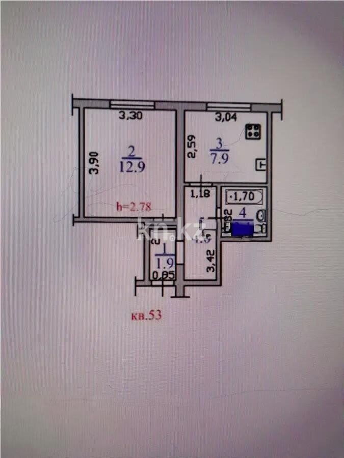 Продажа 1-комнатной квартиры, 30 м² - Продажа однокомнатных квартир в Казахстане - страница 17 фото 4 из 4