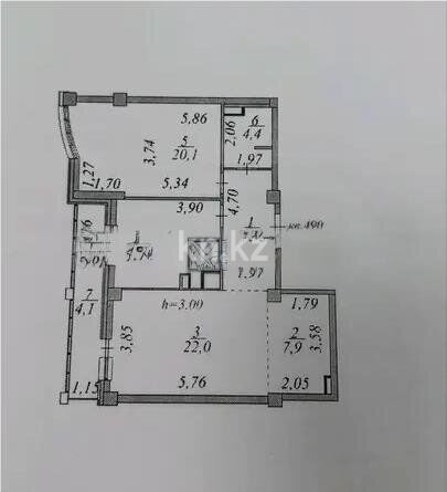 Продажа 3-комнатной квартиры, 80.1 м² - Продажа трехкомнатных квартир в Астане - страница 30 фото 2 из 2
