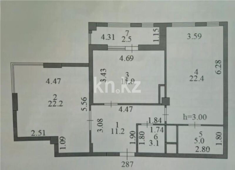 Продажа 3-комнатной квартиры, 83 м² - Продажа квартир от собственников в Астане фото 1 из 1