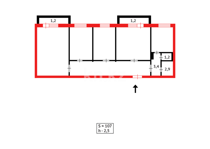 Продажа 4-комнатной квартиры, 107 м² - Недвижимость в Темиртау - страница 34 фото 22 из 22